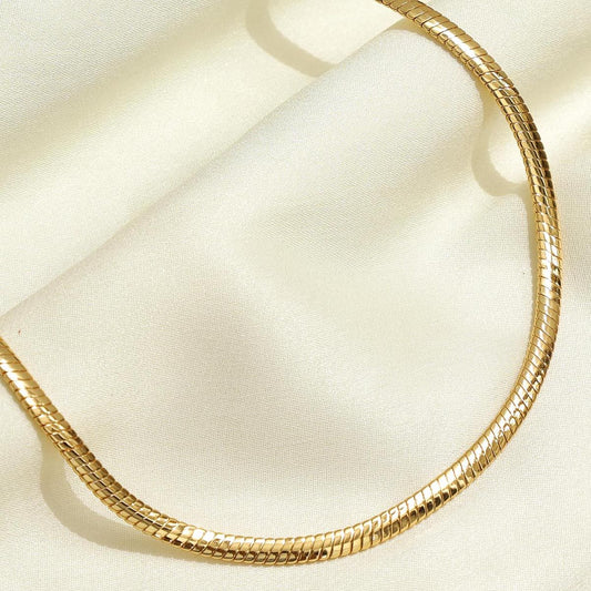  Gold-Plated Sleek Snake Chain